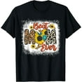 thumbnail image 1 of Womens Best Mom Ever Sunflower Leopard Happy Mother's Day T-Shirt, 1 of 4