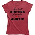 thumbnail image 1 of Womens Best Sisters Get Promoted To Auntie Funny Family Relationship T-Shirt, 1 of 4
