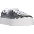 thumbnail image 1 of Womens Betsey Johnson Spur Platform Fashion Sneakers - Silver, 1 of 7