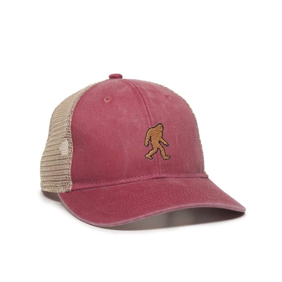 Womens Bigfoot Sasquatch Ponytail Mesh Back Cap