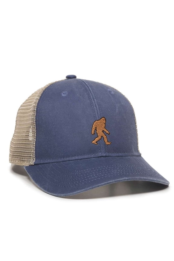 Womens Bigfoot Sasquatch Ponytail Mesh Back Cap