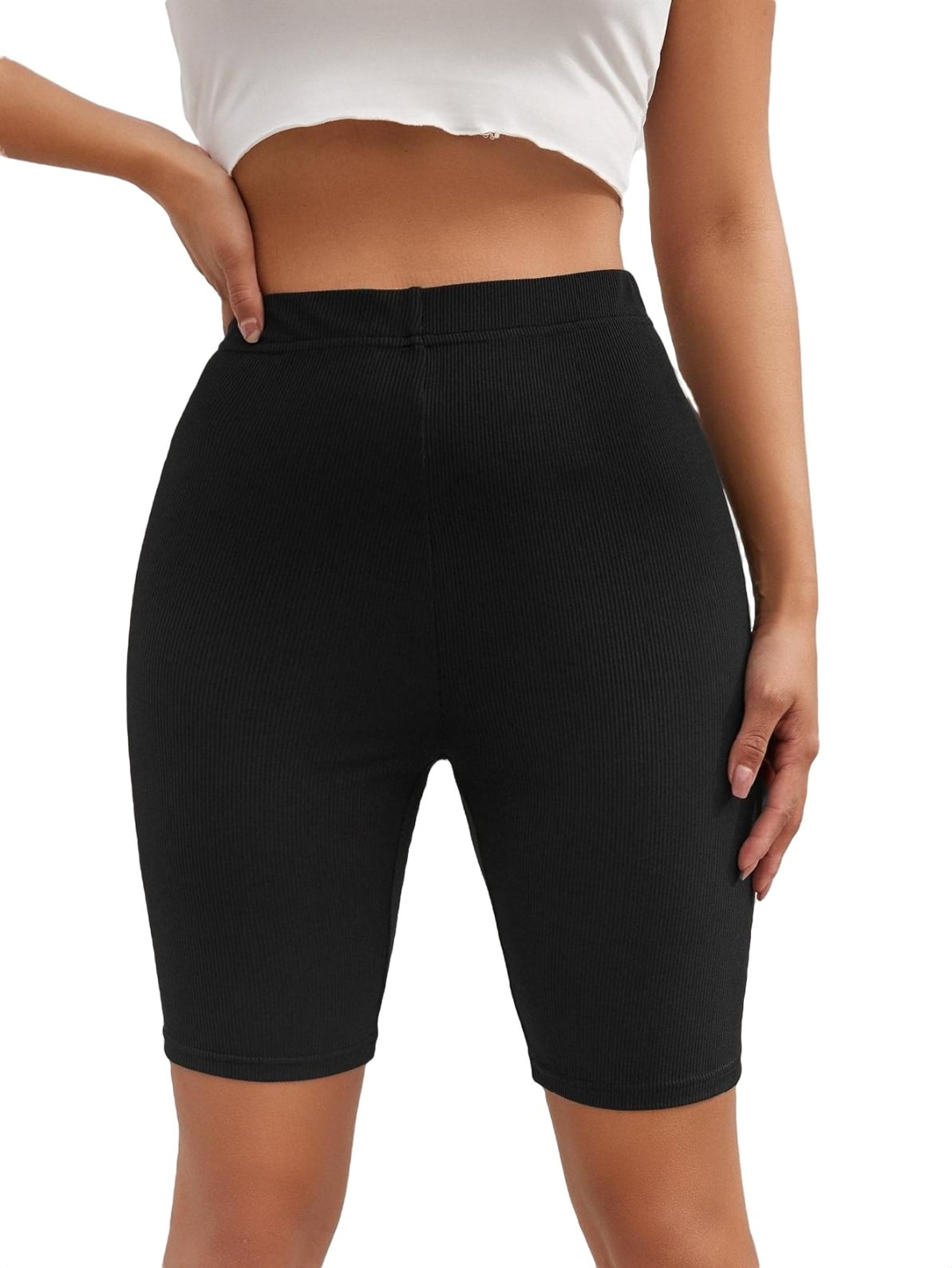 Womens black legging clearance shorts