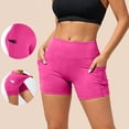 thumbnail image 1 of Womens Biker Shorts With Pockets Plus Size High Waisted Tummy Control 3 Inch Seamless Summer Workout Yoga Gym Shorts S-5XL, 1 of 8