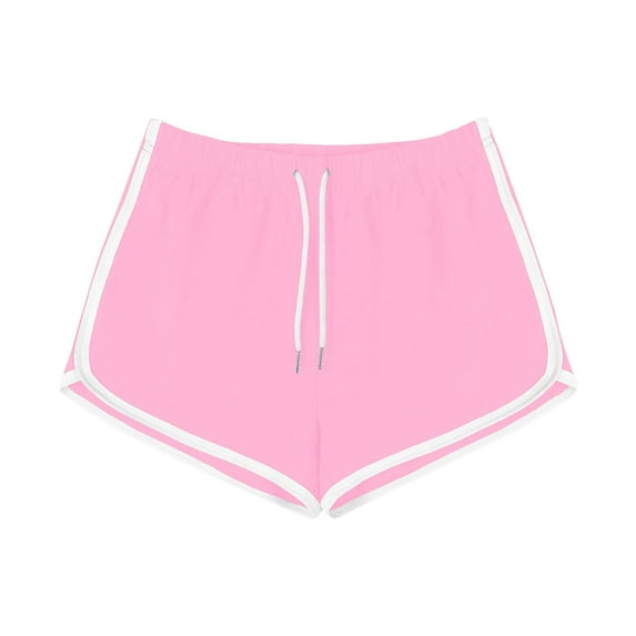 Womens Biker Shorts Women Casual Summer Sports Shorts Workout Yoga Shorts Active Shorts Pull on Stretch Shorts Workout Shorts Women Pinky XL