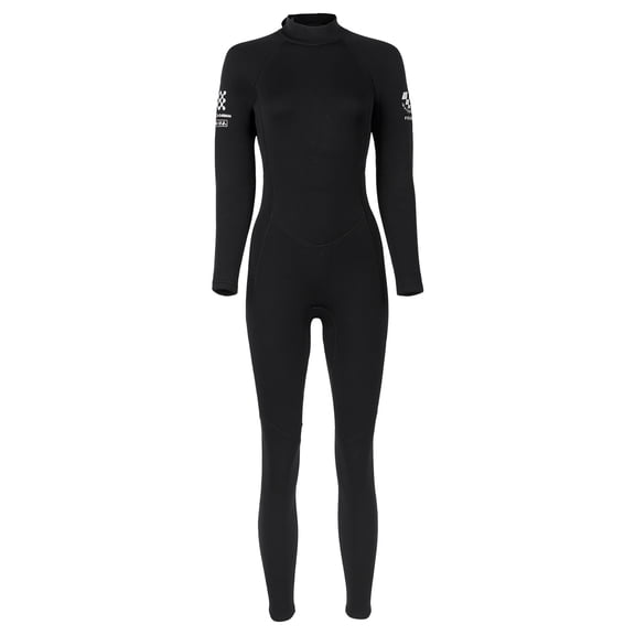 Womens Bikini 3mm Wetsuit Long-Sleeved Cold-Proof Wetsuit Snorkeling Surfing Winter Swimming Warm Wetsuit Black,2XL