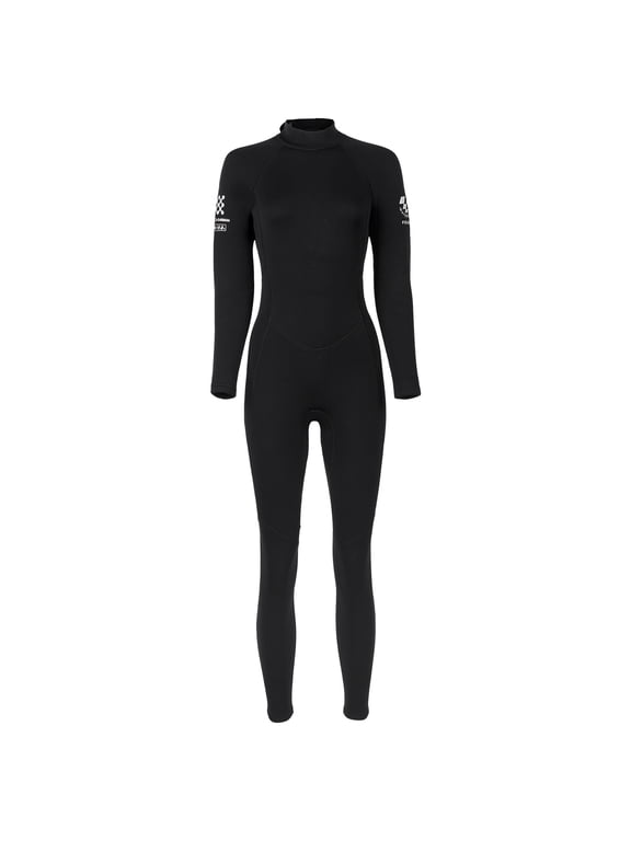 Womens Bikini 3mm Wetsuit Long-Sleeved Cold-Proof Wetsuit Snorkeling Surfing Winter Swimming Warm Wetsuit Black,2XL
