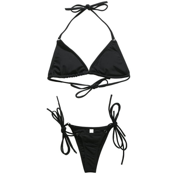 Womens Bikini Set 2 Piece Swimsuit Swimwear Beachwear Printed Bathing Suits