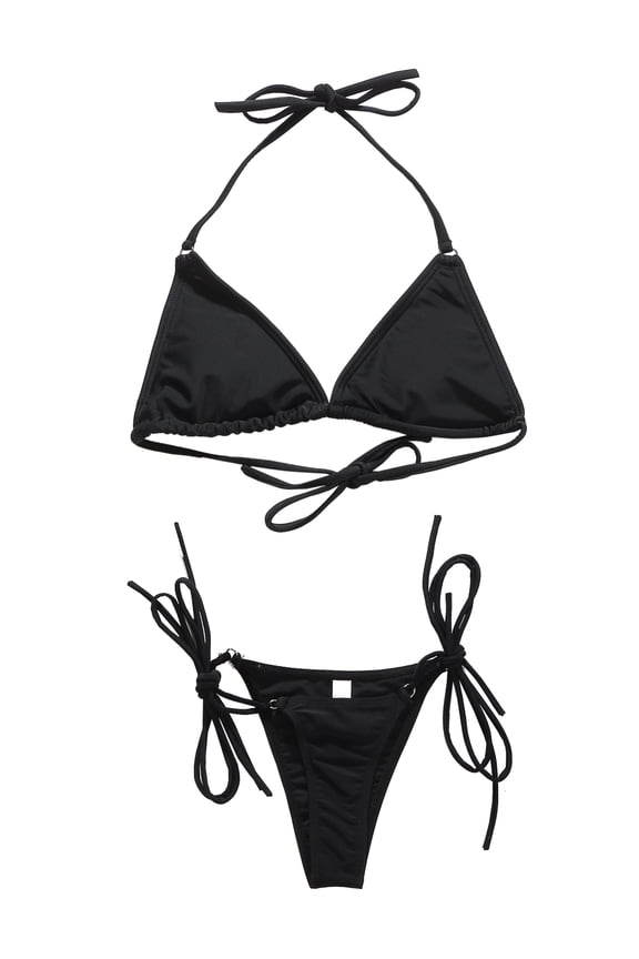 Womens Bikini Set 2 Piece Swimsuit Swimwear Beachwear Printed Bathing Suits