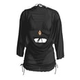 thumbnail image 1 of Womens Bikini Sets Women's 4 Piece Tankini Swimsuit with Sheer Cover Up and Tie Waist Two Piece Bikini Outfit for Beach Pool Halter Neck Sleeveless Solid Color Black L, 1 of 4