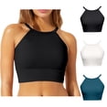 thumbnail image 1 of Womens Bikini Top Halter String Triangle Bathing Suit Top Sporty Push Up Swim Tops No Bottom, 1 of 5