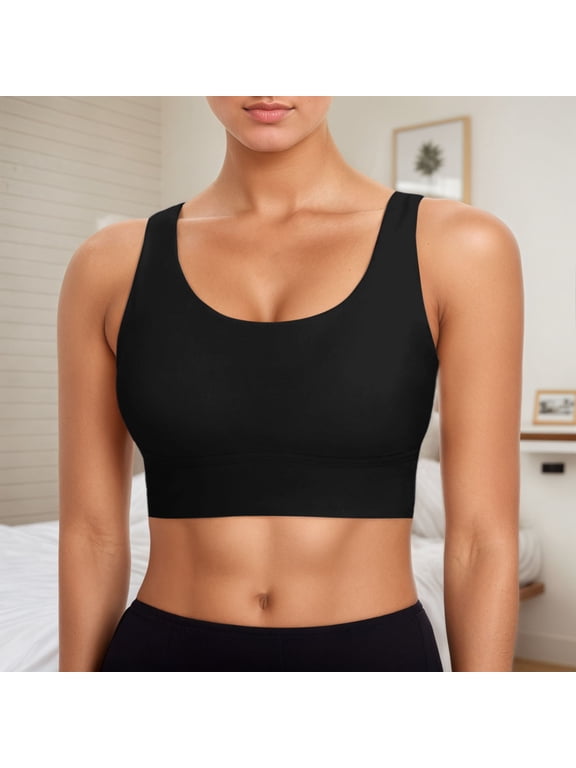 Womens Bikini Tops Sports Bra Bikini Top Swim Bra Athletic Swim Top Neck Top Push Up Bathing Suit S