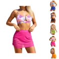 thumbnail image 1 of Womens Bikini Two Piece Swimsuit Reversible Print Top Bottom High Waisted Swimwear Tummy Control Bathing Suit Beach Vacation, 1 of 4