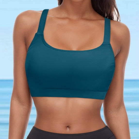Womens Bikinis Summer Camouflage Print Strappy Full Coverage Push Up Bra Sports Tankinis Swimsuits Bathing Suits
