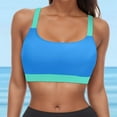 thumbnail image 1 of Womens Bikinis Summer Print Strappy Full Coverage Push Up Bra Sports Tankinis Swimsuits Holiday Wear, 1 of 4