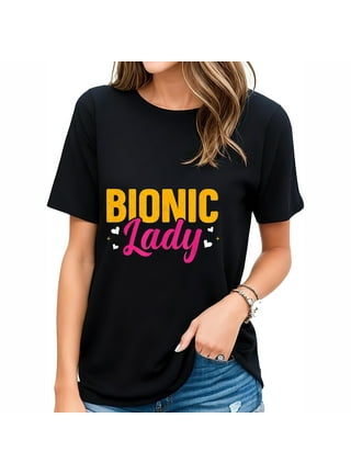  The Bionic Woman - Under My Skin Juniors T-Shirt in White,  Medium, White : Clothing, Shoes & Jewelry