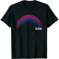 thumbnail image 1 of Womens Bisexual Pride Rainbow Human Bi Flag Bisexuality Lgbtq Gift T-Shirt White 2X-Large, 1 of 5