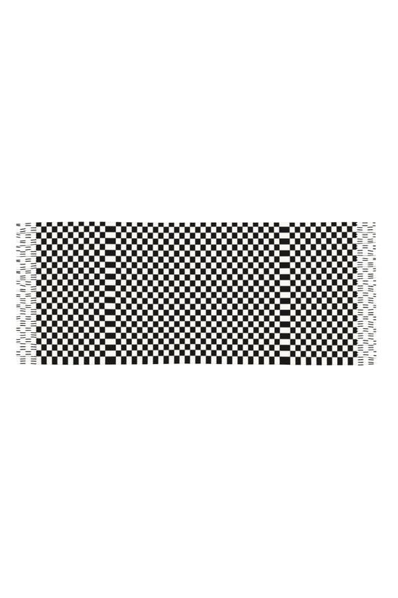 Womens Black Checkered Scarf Shawl Wraps Soft Warm Shawls