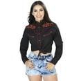 thumbnail image 1 of Womens - Black - Embroidered Shirt 42961, 1 of 3