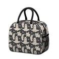 thumbnail image 1 of Womens Black Halloween Ghosts with Boo Lunch Box for Work,Insulated Lunch Bag for Women,Loncheras Para Mujer,Leakproof Adult Lunch Bag for Work,Beach,Travel,Picnic,Camping, 1 of 7