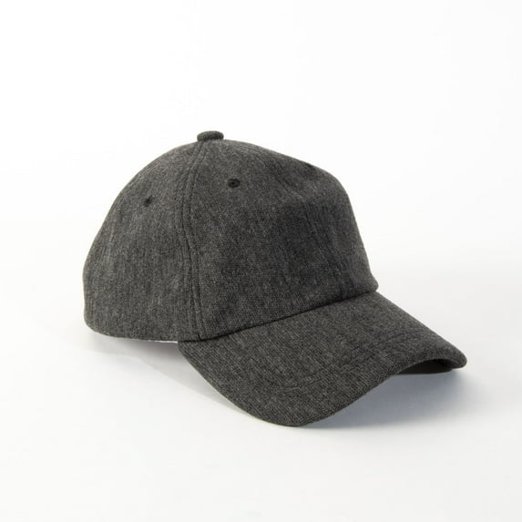 Womens Black Heathered Fleece Adjustable Baseball Cap by Howard's