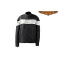 thumbnail image 1 of Womens Black Lightweight Textile Jacket with Silver Stripe - Small, 1 of 1