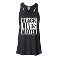 thumbnail image 1 of Womens Black Lives Matter Flowy Racerback Tank Top T-Shirt, 1 of 1
