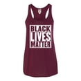 thumbnail image 1 of Womens Black Lives Matter Flowy Racerback Tank Top T-Shirt, 1 of 1