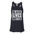 thumbnail image 1 of Womens Black Lives Matter Flowy Racerback Tank Top T-Shirt, 1 of 1