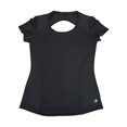 thumbnail image 1 of Womens Black Moisture Wicking Lightweight Short Sleeve Work Out Top Small (4/6), 1 of 1