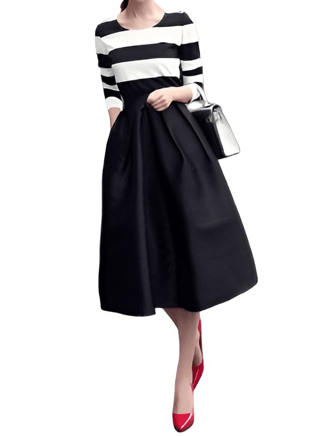 open lace back dress Tea Length Pleated Soft Taffeta Midi Skirt Navy 10 / Navy main image 0