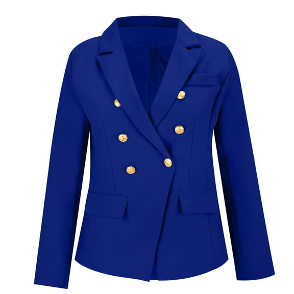 Womens Blazer, Comdrip Spring and Autumn New Solid Color Fashion Leisure Suit Short Coat Woman Business Blazer for Women Sky Blue L
