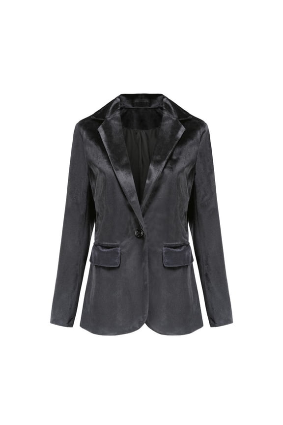 Womens Blazers For Work Casual Sevevn Women Solid Long Sleeve Cardigan Coat Pockets Long Suit Jacket