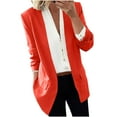 thumbnail image 1 of Womens Blazers For Work Casual Sevevn Womens Fashion Turn Down Collar Long Sleeve Casual Coat Suit Jacket, 1 of 6