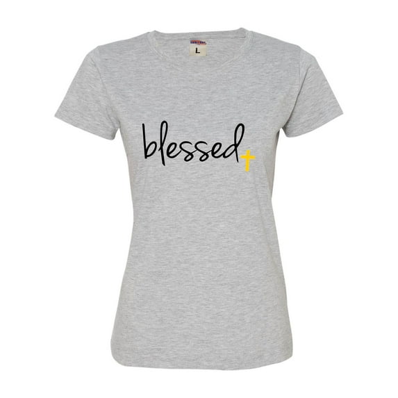 Womens Blessed Christian Humble Deluxe Soft T-Shirt