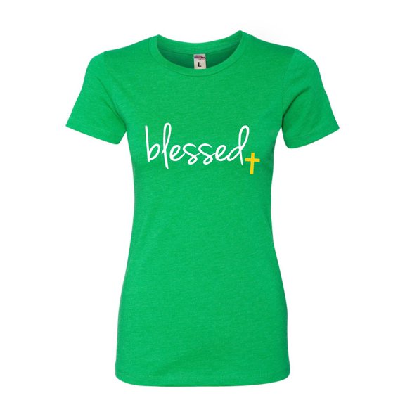 Womens Blessed Christian Humble Deluxe Soft T-Shirt