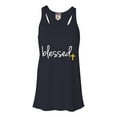 thumbnail image 1 of Womens Blessed Christian Humble Flowy Racerback Tank Top T-Shirt, 1 of 1