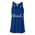 thumbnail image 1 of Womens Blessed Christian Humble Flowy Racerback Tank Top T-Shirt, 1 of 1