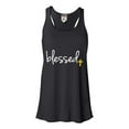 thumbnail image 1 of Womens Blessed Christian Humble Flowy Racerback Tank Top T-Shirt, 1 of 1