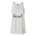 thumbnail image 1 of Womens Blessed Christian Humble Flowy Racerback Tank Top T-Shirt, 1 of 1