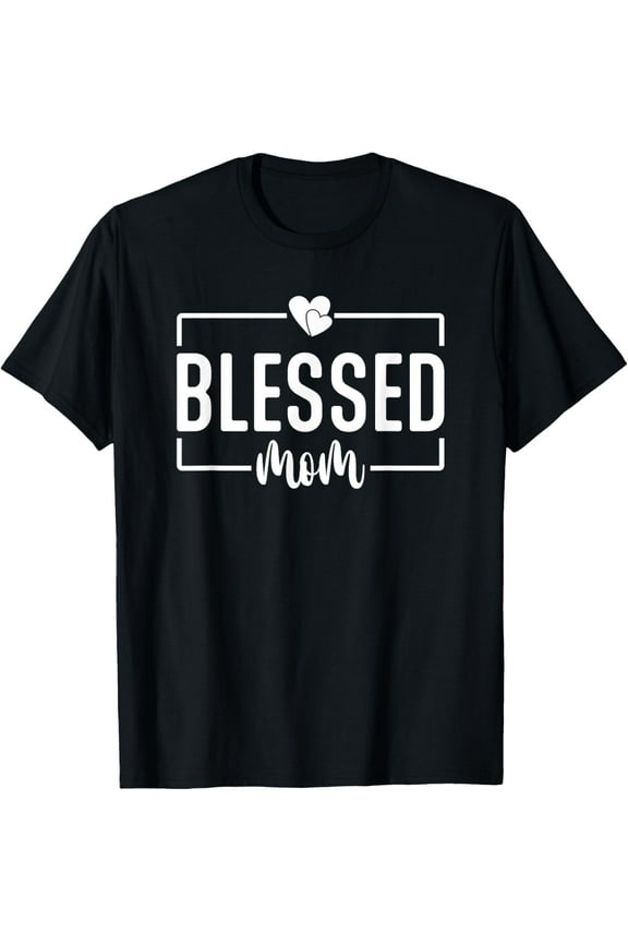 Womens Blessed Mama Mother's Day Funny Mother Mom T-Shirt