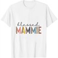 thumbnail image 1 of Womens Blessed Mammie, Gift For New Mammie T-Shirt White 2X-Large, 1 of 5