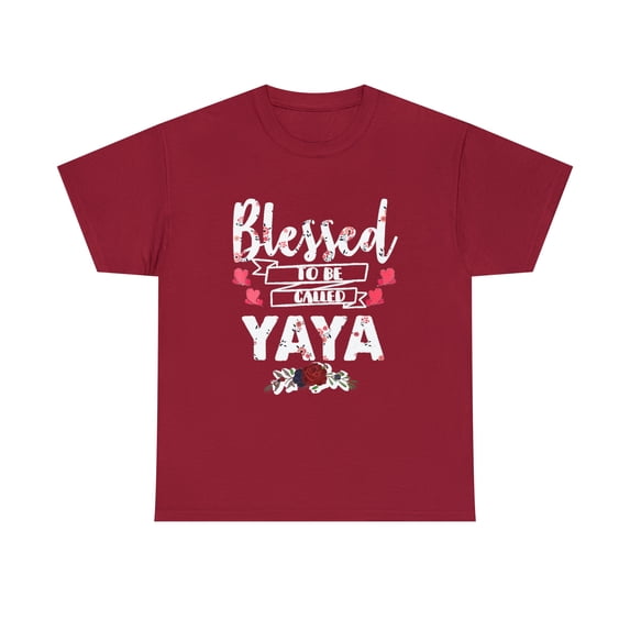 Womens Blessed To Be Called Yaya Shirt Christmas Gifts T-Shirt