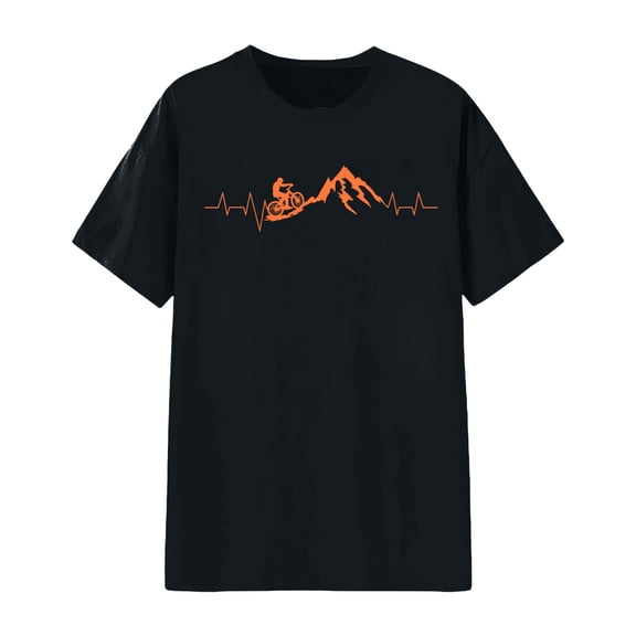 Womens Blouse Graphic Printed Short Sleeve Crew Neck Soft Comfort Fit Petite Tops for Women,Black,XL