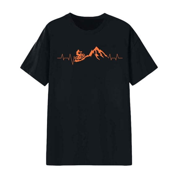 Womens Blouse Graphic Printed Short Sleeve Crew Neck Soft Comfort Fit Petite Tops for Women,Black,XL