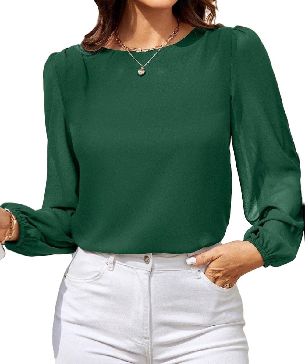 keyhole back blouse