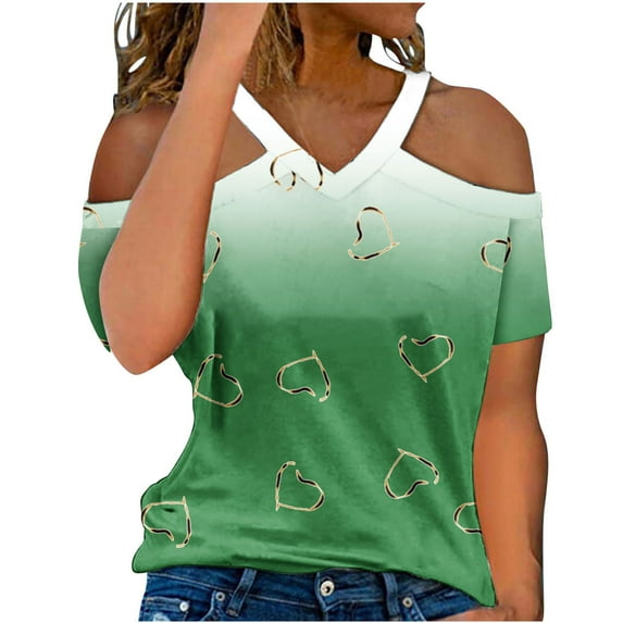 Womens Blouses And Tops Casual Short Sleeve Sexy Summer Clothes for Women 2025 Vacation Women Casual Tops Trendy Warehouse Today Shipping