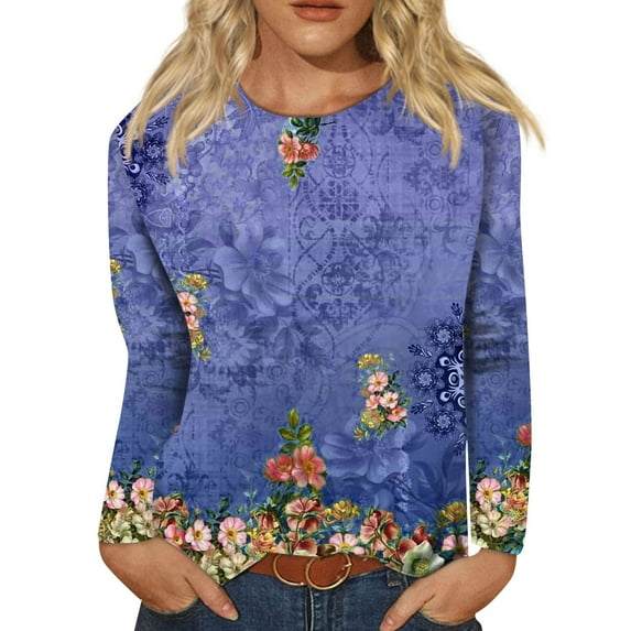 Womens Blouses Dressy Casual Long Sleeve Shirt Women Fall Bandana Shirt Exercise