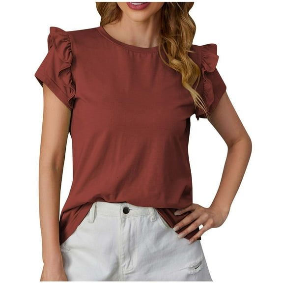 Womens Blouses Dressy Casual White Workout Shirts Women Women Summer Tops 2026 Short Sleeve Button Up Shirts for Women Cropped