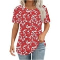 thumbnail image 1 of Womens Blouses Dressy Casual Workout Shirts Women Womens Summer Tops Casual Purple Warehouse Today Shipping, 1 of 6