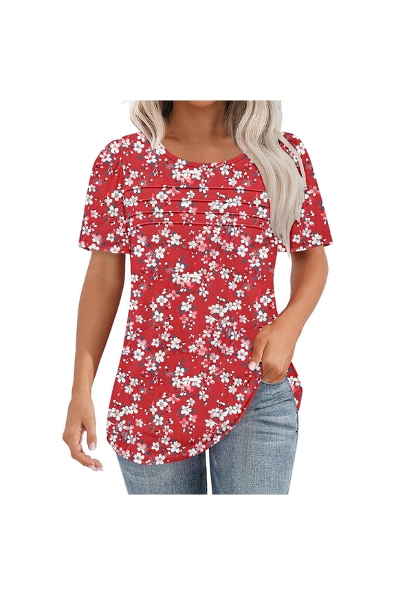 Womens Blouses Dressy Casual Workout Shirts Women Womens Summer Tops Casual Purple Warehouse Today Shipping